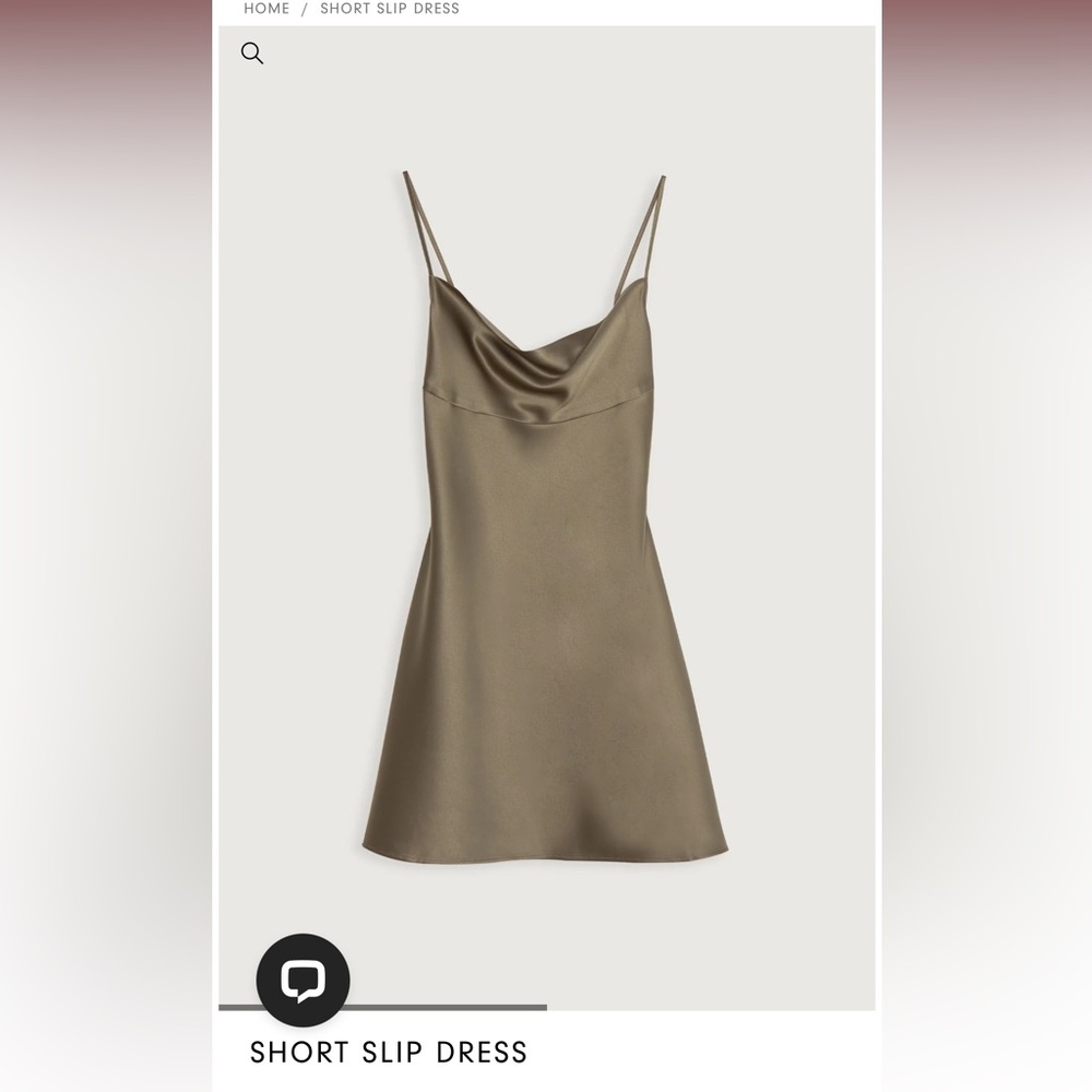 Oak + fort extra small taupe dress. Silky